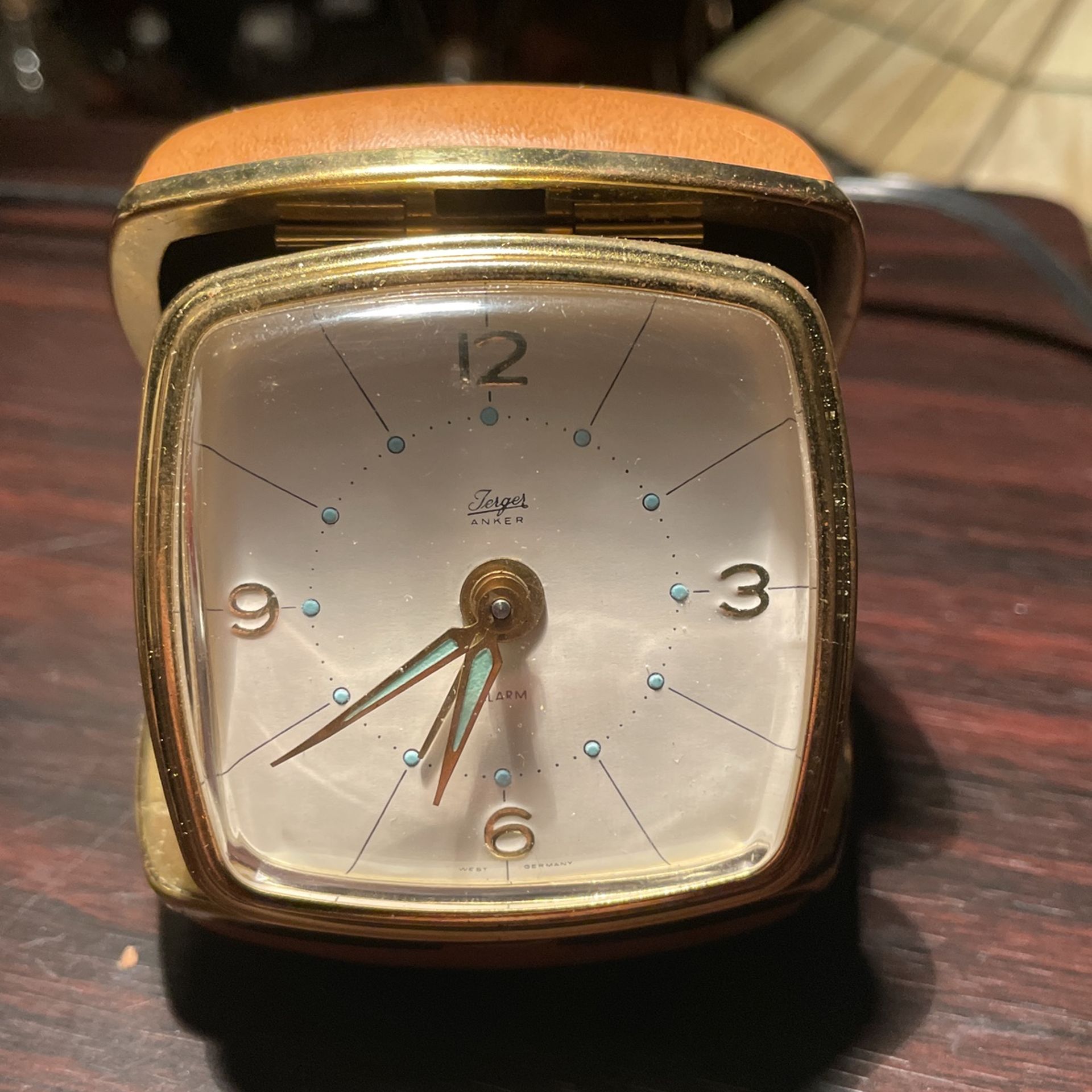 Vintage Jerger Anker Folding Traveling Clock