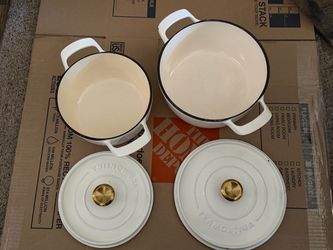 $50. Tramontina 4-quart & 6-quart Enameled Cast Iron Round Dutch Oven,