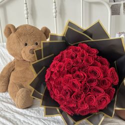 Fresh 50 Roses Bouquet 