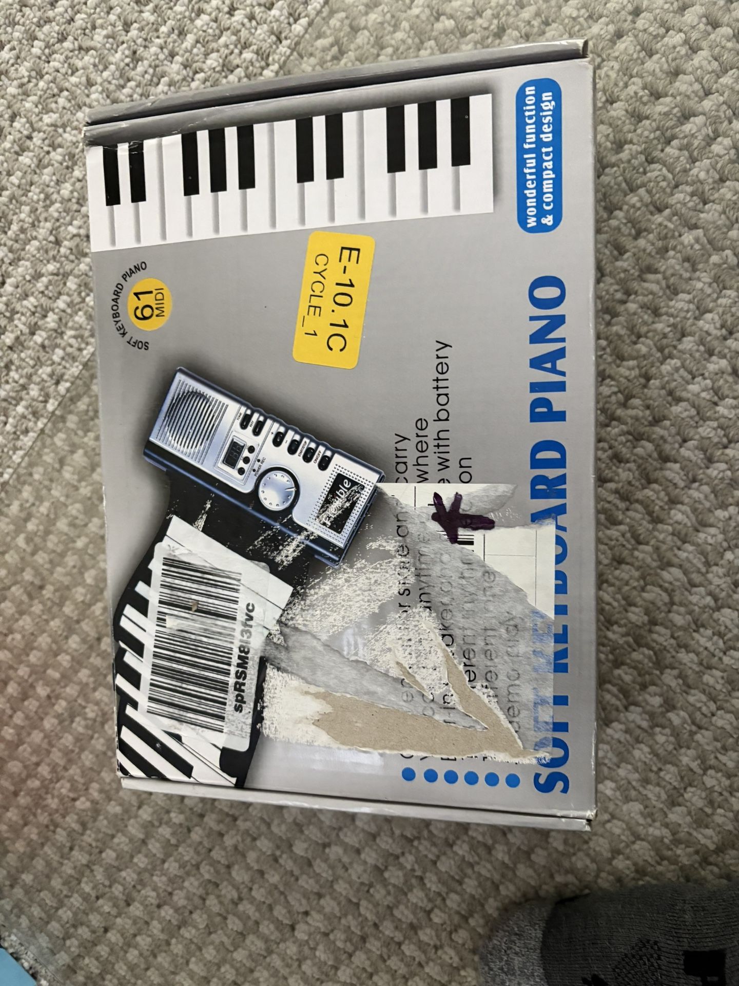 Lujex Foldable 61 Keys Flexible Soft Electric Digital Roll Up Keyboard Piano