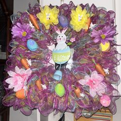 Square Easter Wreath