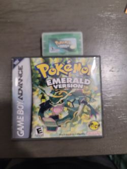Pokémon emerald case and game