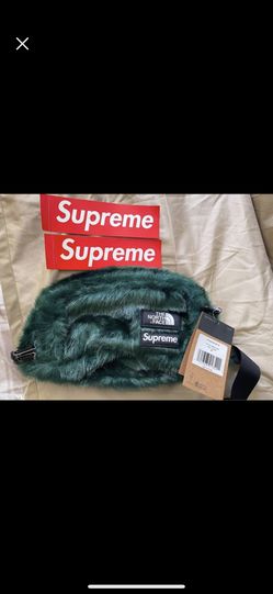 The North Face X Supreme Faux Fur Waist Bag “green”