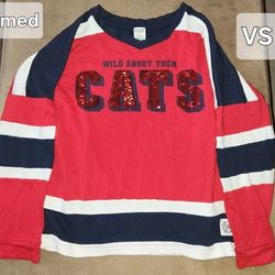 Vs Pink Wildcat Sweatshirt Medium 