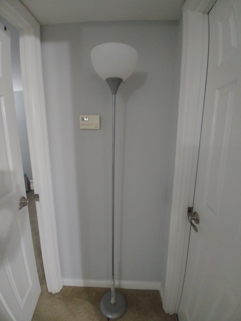 White Floor Lamp with bulb