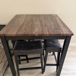 Dining table and 4  chairs