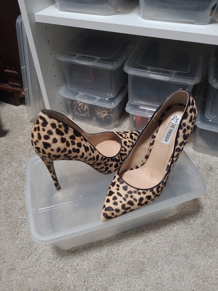 Steve Madden Leopard Print Pumps