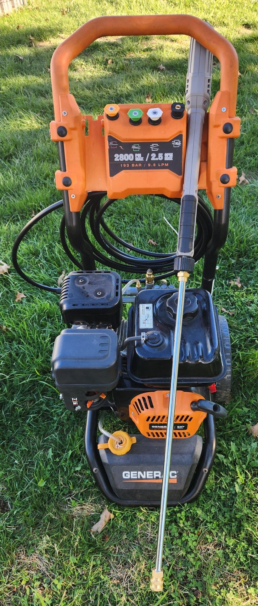 Generac 2800 PSI 2.5-Gallon-GPM Gas Pressure Washer