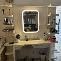 Vanity And shelves