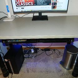 Adjustable Computer Desk With Keyboard Drawer.Must Sell Today!