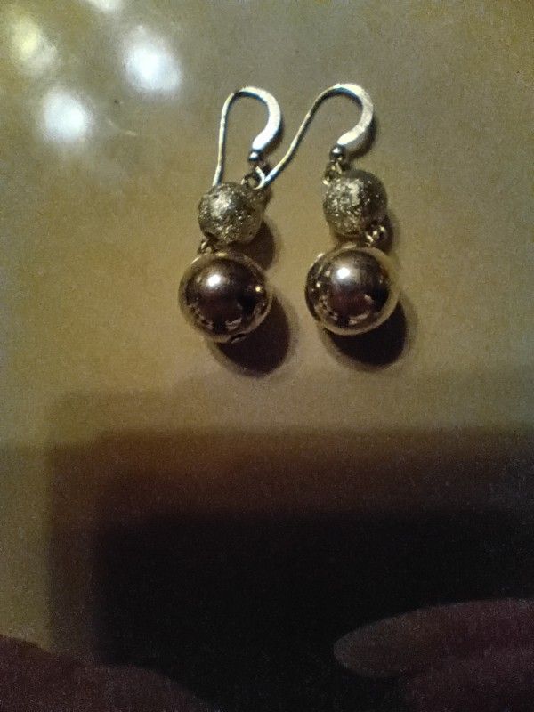 Vintage Silver Drop Earrings