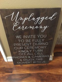 Wedding sign