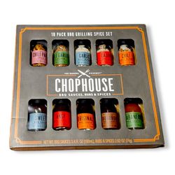 Chophouse 10 Piece BBQ Sauce And Spice Gift Set 