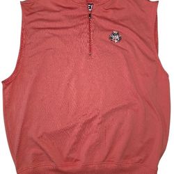 FootJoy Pink Quarter Zip Vest Men XXL Golden Valley Country Club Golf Athletic