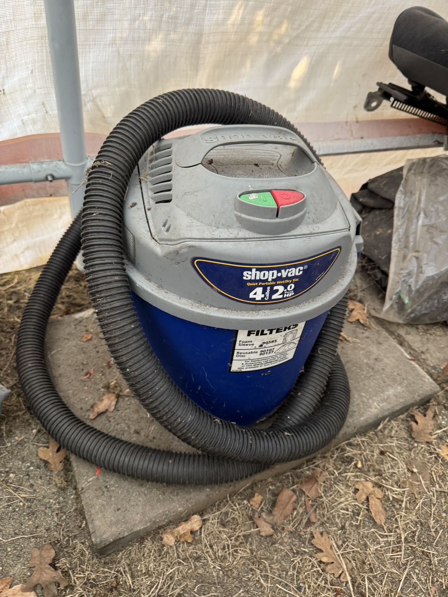 Small shop vac