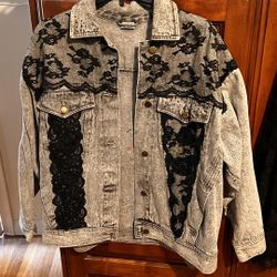 Bling And Lace Jean Jacket Unusual 