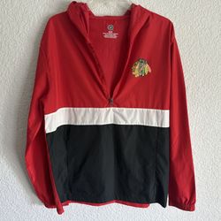 Chicago Blackhawks windbreaker jacket Size M