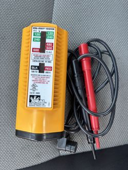 IDEAL Electrical 61-065 Vol-Test Voltage Tester, CAT III for 600V,Yellow