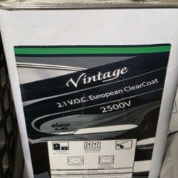Clear Coat Gallon, Vintage 2500V CP European Clearcoat, 5 L Can, 2:1 Mixing