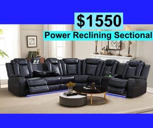 BRAND NEW -Free Delivery. Power Reclining Sectional, Sofa , Couch