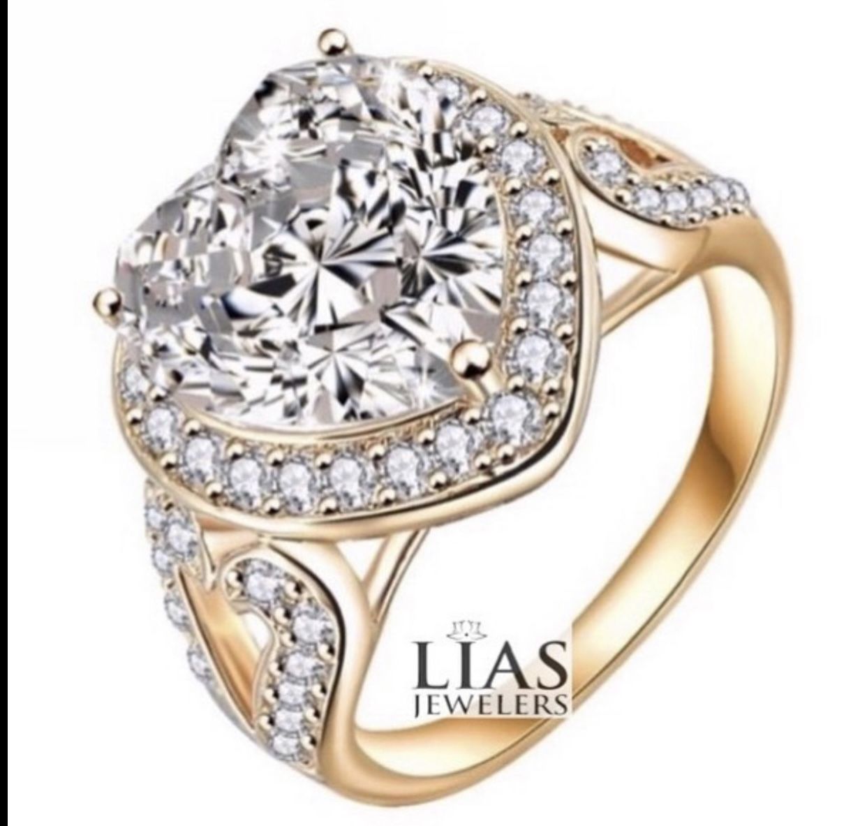 New 18k Yellow Gold Engagement ring