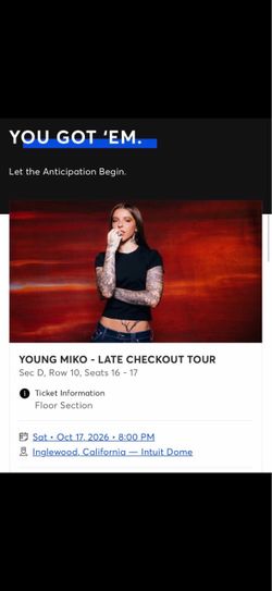 Young Miko - Late Checkout Tour