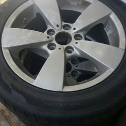 4 BMW 528 wheels 2 Ok tires Best Offer Considered