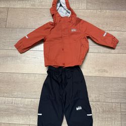Kids Rain Coat + Pants Set