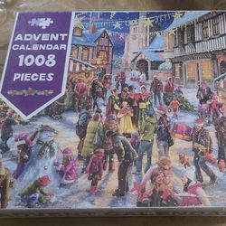 24 Day Christmas Calendar 1008 Piece Jigsaw Puzzle