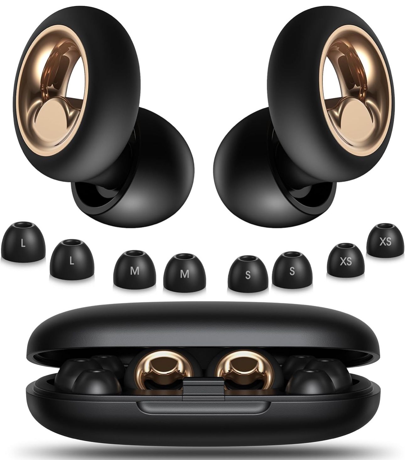 Ear Plugs for Sleeping Noise Cancelling, Soft Ear Plugs for Concert, 45dB Reusable Ear Plugs for Noise Reduction with 8 Ear Tips, Silicone Hearing Pro