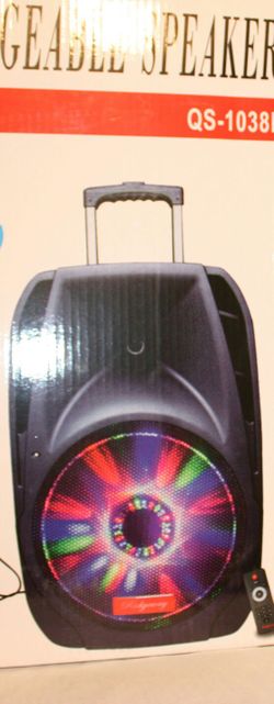 Bluetooth speaker SD card,slot USB port,FM radio,microphone included for karaoke