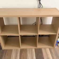 6 Cube Book Shelve Beige Color