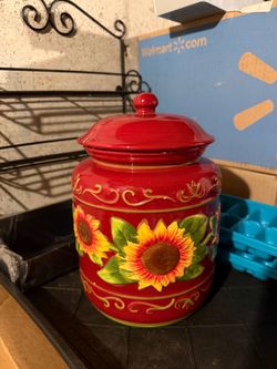 Sunflower Cookie Jar