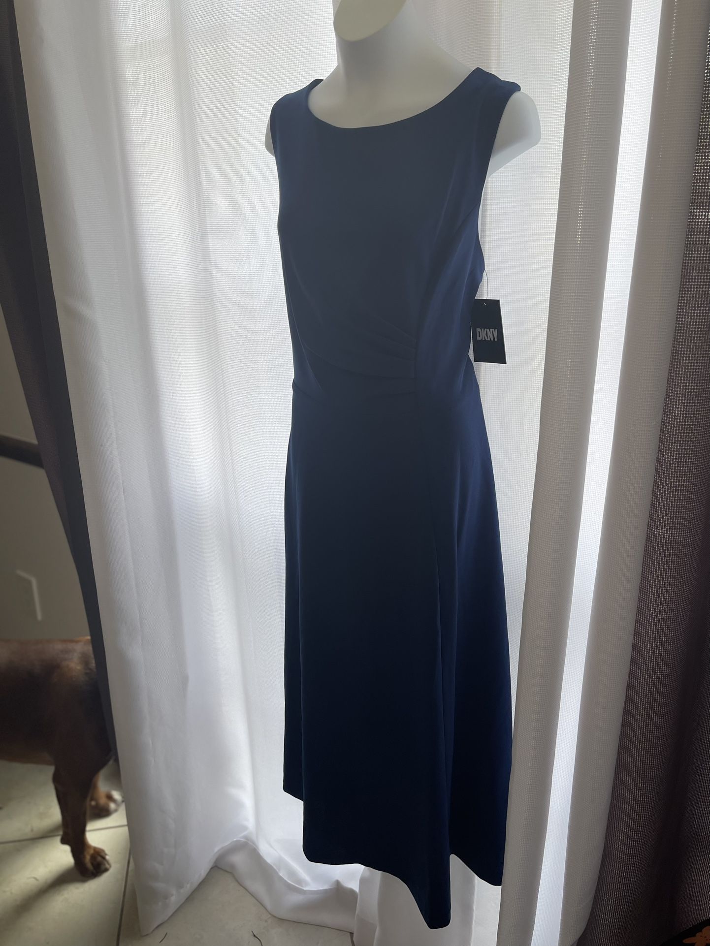Dress DKNY Blue Stretch Brand New Size 8