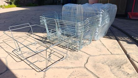 Metal wired tray racks x 21