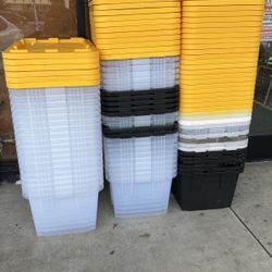 Storage Totes 27 Gallons $10 Each