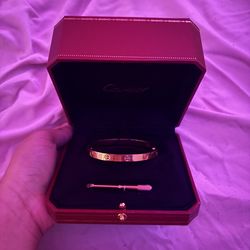 Cartier Bracelet Gold Screwdriver Closure with Box