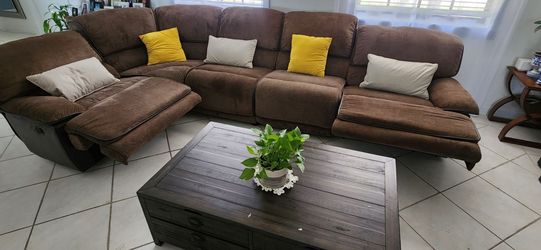 Sofa with center table