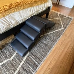 Dog/Cat Leather Steps For Bed Or Couch