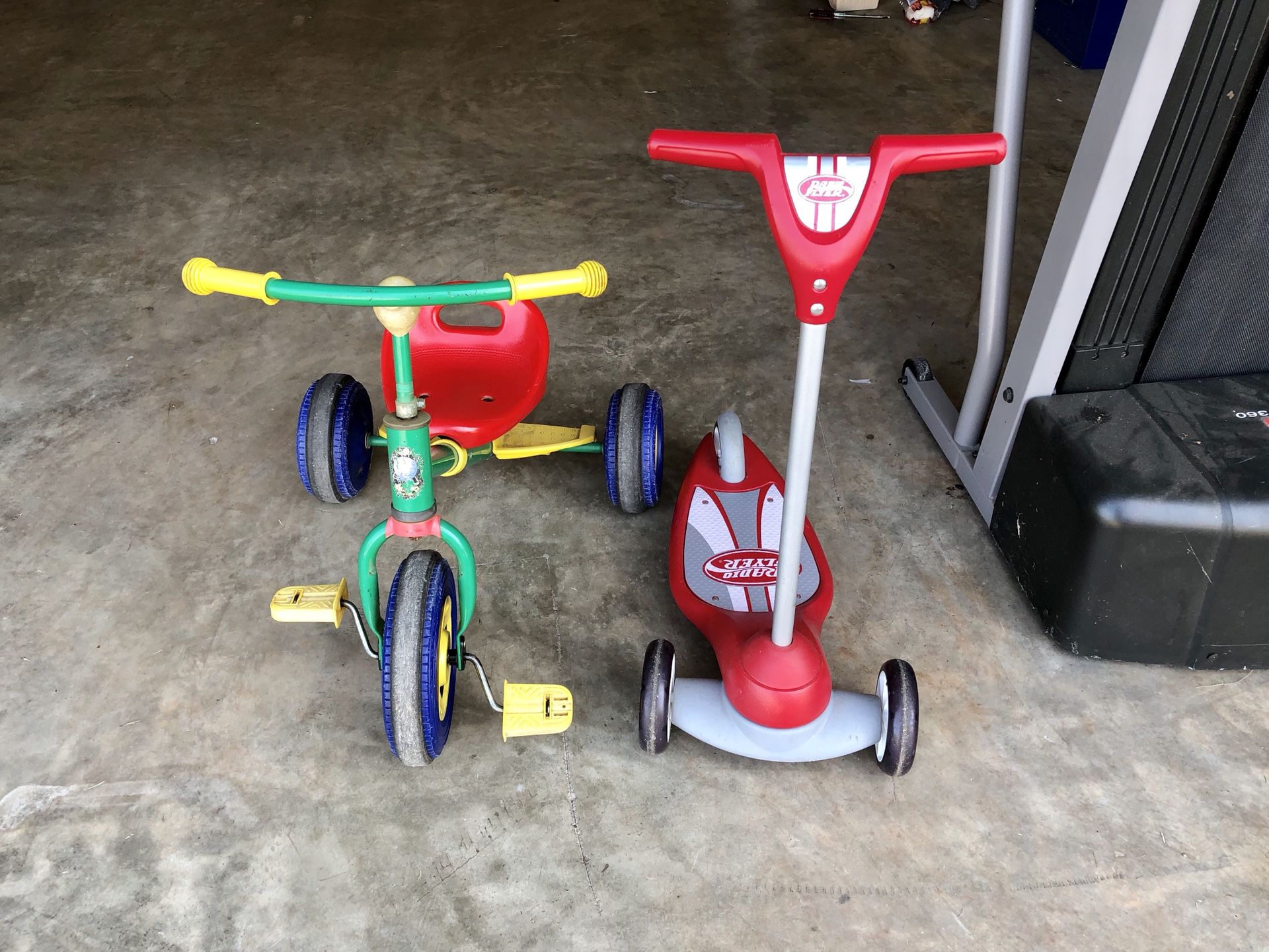 Toddler bike and scooter