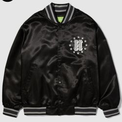 HUF Worldwide Men’s Galactic Stack Baseball Jacket Like New VNDS