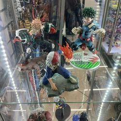 My hero Academy anime figures.