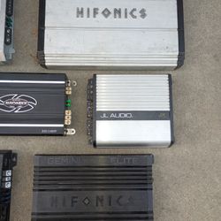 AMPS  FOR HIGHS 4CH  A FEW BASS AMPS