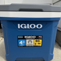 Large Rolling 60 QT Coolers 