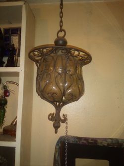 Rod iron glass candle lantern holder