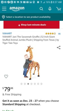 Giant Stuft animal Giraffe