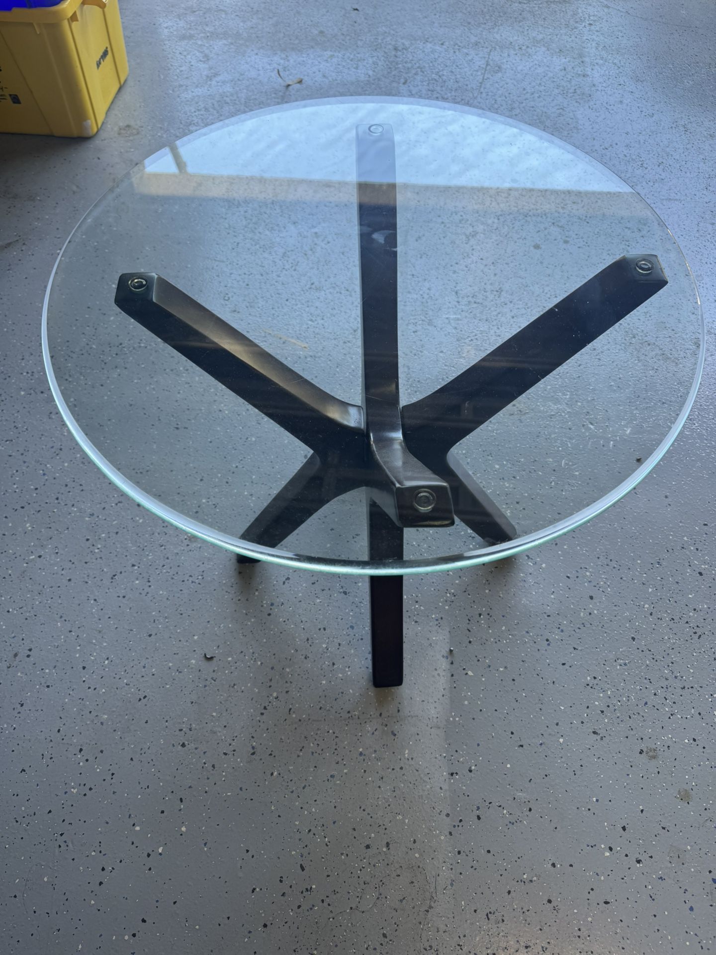 Glass End Table