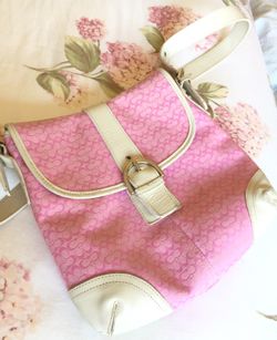 PINK COACH CROSS BODY BAG