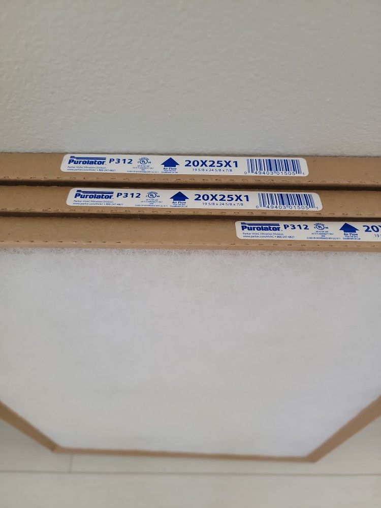 Purolator Air Filters - P312 - 20x25x1