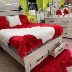 Bedroom Furniture Set 🌟 Twin, Full, Queen, King Size Bed Frame, Dresser, Mirror, Nightstand, Chest, Mattress 